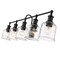 Z-Lite Bryant 5 Light Vanity, Matte Black And Clear Seedy 734-5V-MB - alternate 5